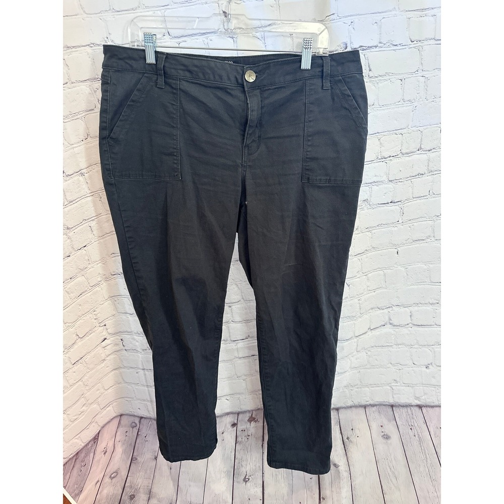 1822 Denim Utility Pants Stretch Casual Comfort GRAY Size 16